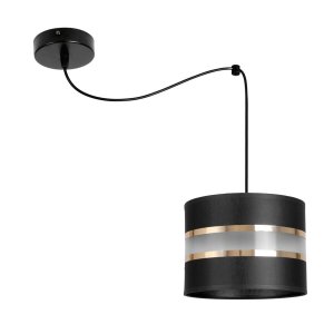 Stylowa lampa sufitowa Dada pająk 1 abażur walec 1711_02 