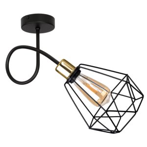 Lampa sufitowa stylowa czarna z złotym1 Balo 2291 LOFT    