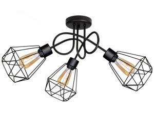 Lampa sufitowa stylowa czarna  3 Balo 2303 LOFT  