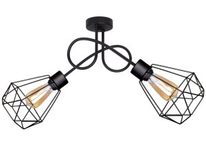 Lampa sufitowa stylowa czarna  2 Balo 2302 LOFT    