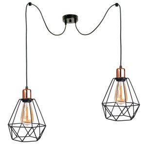 Lampa wisząca sufitowa żyrandol pająk 2 Balo 2272