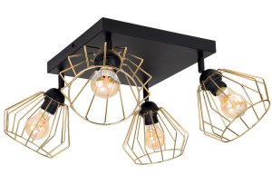 Lampa sufitowa Kali salon, kuchnia z regulacją 4 klosze 1504-Z