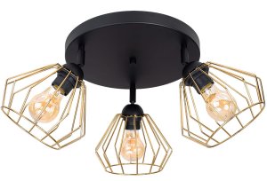 Lampa sufitowa Kali salon, kuchnia z regulacją 3 klosze 1506-Z