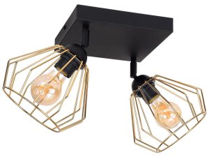 Lampa sufitowa Kali salon, kuchnia z regulacją 2 klosze 1522-Z