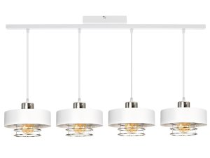 Lampa sufitowa 4 Maya 2255-BS biała ze srebrem