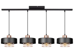Lampa sufitowa 4 Maya 2255-CM czarna z miedzią