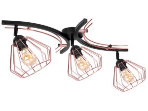 Lampa sufitowa druciana 3 Nela MIEDŹ 2403-CM LOFT LED regulacja    