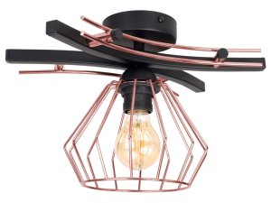 Lampa sufitowa druciana 1 Nela Miedź 2408-CM LOFT LED regulacja    