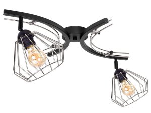 Lampa sufitowa druciana 2 Nela Silver 2402-CS LOFT LED regulacja     
