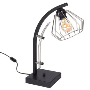 Lampa nocna druciana 1 Nela Silver 2406-CS LOFT LED regulacja      
