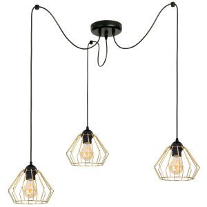 Lampa wisząca sufitowa pająk Kali Gold Typ:1206kz  