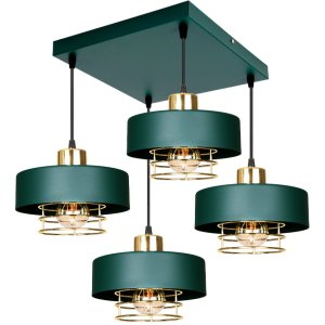 Lampa sufitowa 4 Maya 2254-GG zielona ze złotem, srebrem lub miedzią