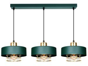 Lampa sufitowa loftowa 3 Maya 2253/2-GG zielona ze złotem, srebrem lub miedzią