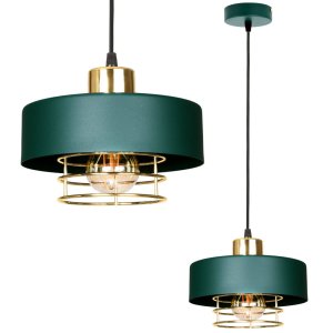 Lampa sufitowa z 1 kloszem Maya 2251/2-GG zielony ze złotem, srebrem lub miedzią