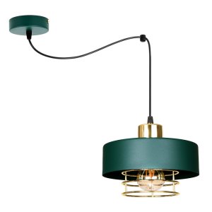 Lampa sufitowa pająk Maya 1 zielony ze złotem, srebrem lub miedzią 2251-GG
