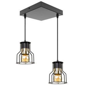 Lampa sufitowa 2 Pablo 3458-CZ czarna ze złotem