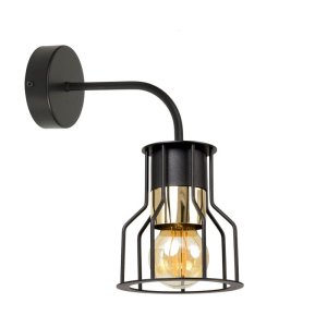 Lampa ścienna Pablo 3459-CZ, czarna ze złotem 