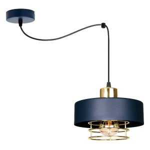Lampa sufitowa pająk Maya 1 granatowy ze złotem, srebrem lub miedzią 2251-GZ