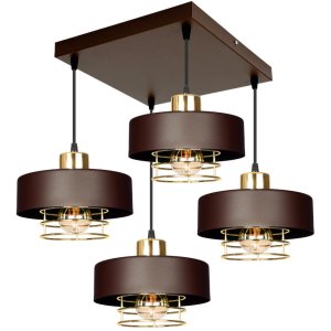 Lampa sufitowa 4 Maya 2254-BRZ brązowa ze złotem lub srebrem