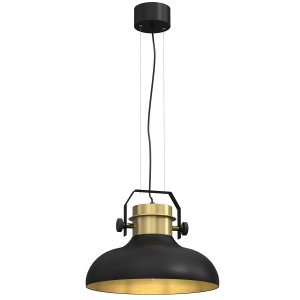 Lampa sufitowa na lince HELSING czarny ze złotem 4133