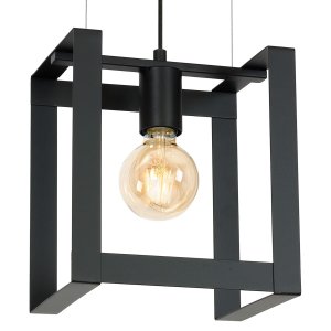 Lampa sufitowa, plafon czarna Kartel 1xE27, 0843