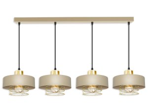 Lampa sufitowa 4 Maya 2255-SB cappuccino ze złotem, srebrem lub miedzią