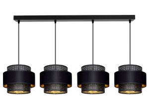 Lampa sufitowa Carmen 7355 czarne ze złotem