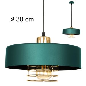 Lampa sufitowa z 1 kloszem Maya 2251/3-GG zielony ze złotem, srebrem lub miedzią
