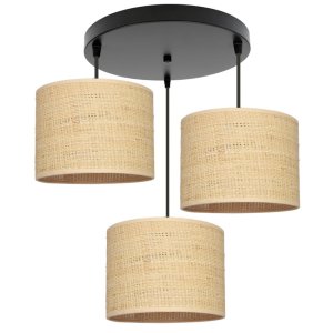 Żyrandol BALI 3 – lampa sufitowa z rattanowymi abażurami 7426