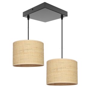 Żyrandol BALI 2 – lampa sufitowa z rattanowymi abażurami 7428