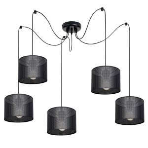Żyrandol Pająk MISTRA 5 – lampa sufitowa z loftowymi abażurami 7270