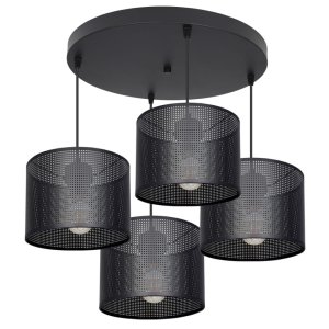 Żyrandol MISTRA 4 – lampa sufitowa z loftowymi abażurami 7274