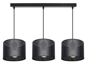 Żyrandol MISTRA 3 listwa – lampa sufitowa z loftowymi abażurami 7273/2