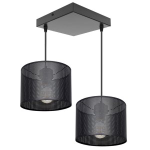 Żyrandol MISTRA 2 – lampa sufitowa z loftowymi abażurami 7278