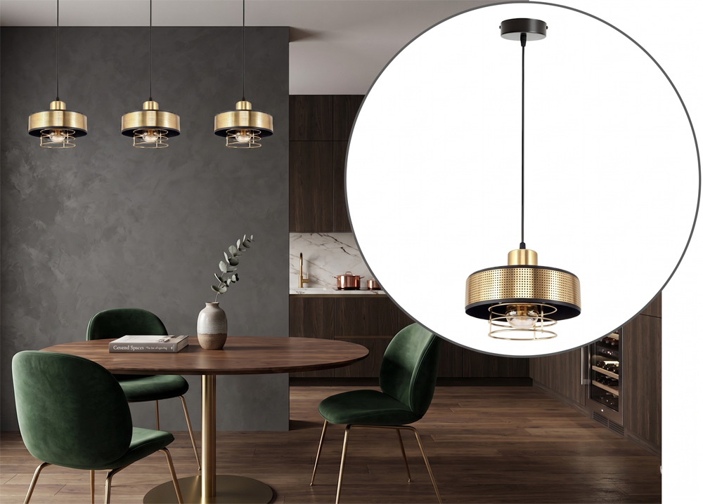 Stylowa lampa wisząca serii Maya TYP:2251-2-Z-lux 2 klosze