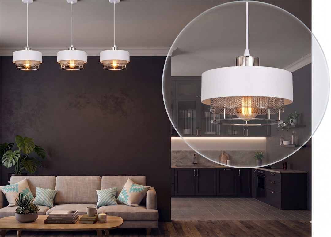 Stylowa lampa wisząca serii Lumina TYP:8651/2-BS