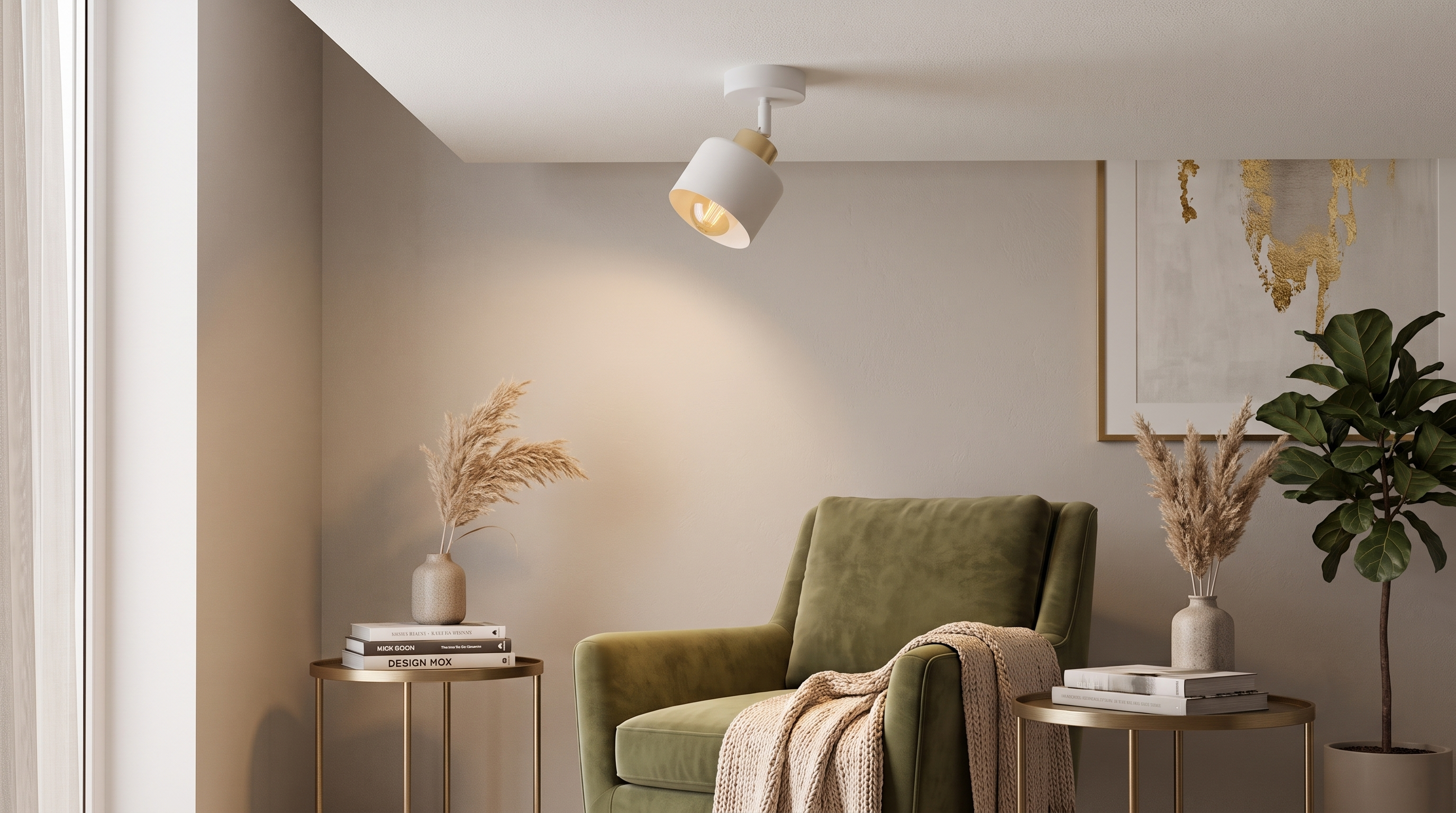 Stylowa lampa plafon serii Tolio TYP:1821-bz-biały